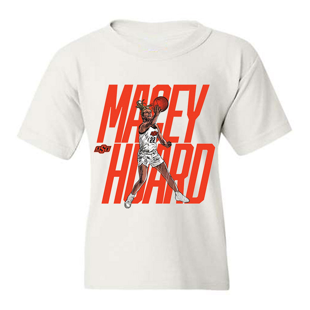 Oklahoma State - NCAA Women's Basketball : Macey Huard - Player Collage Youth T-Shirt-0