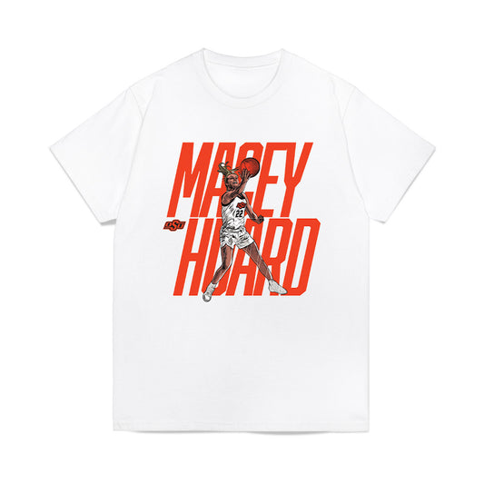 Oklahoma State - NCAA Women's Basketball : Macey Huard - Player Collage Premium T-Shirt-0