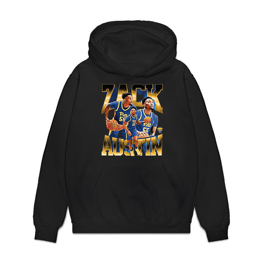 Pittsburgh - NCAA Men's Basketball : Zack Austin - Collage Premium Hooded Sweatshirt-0