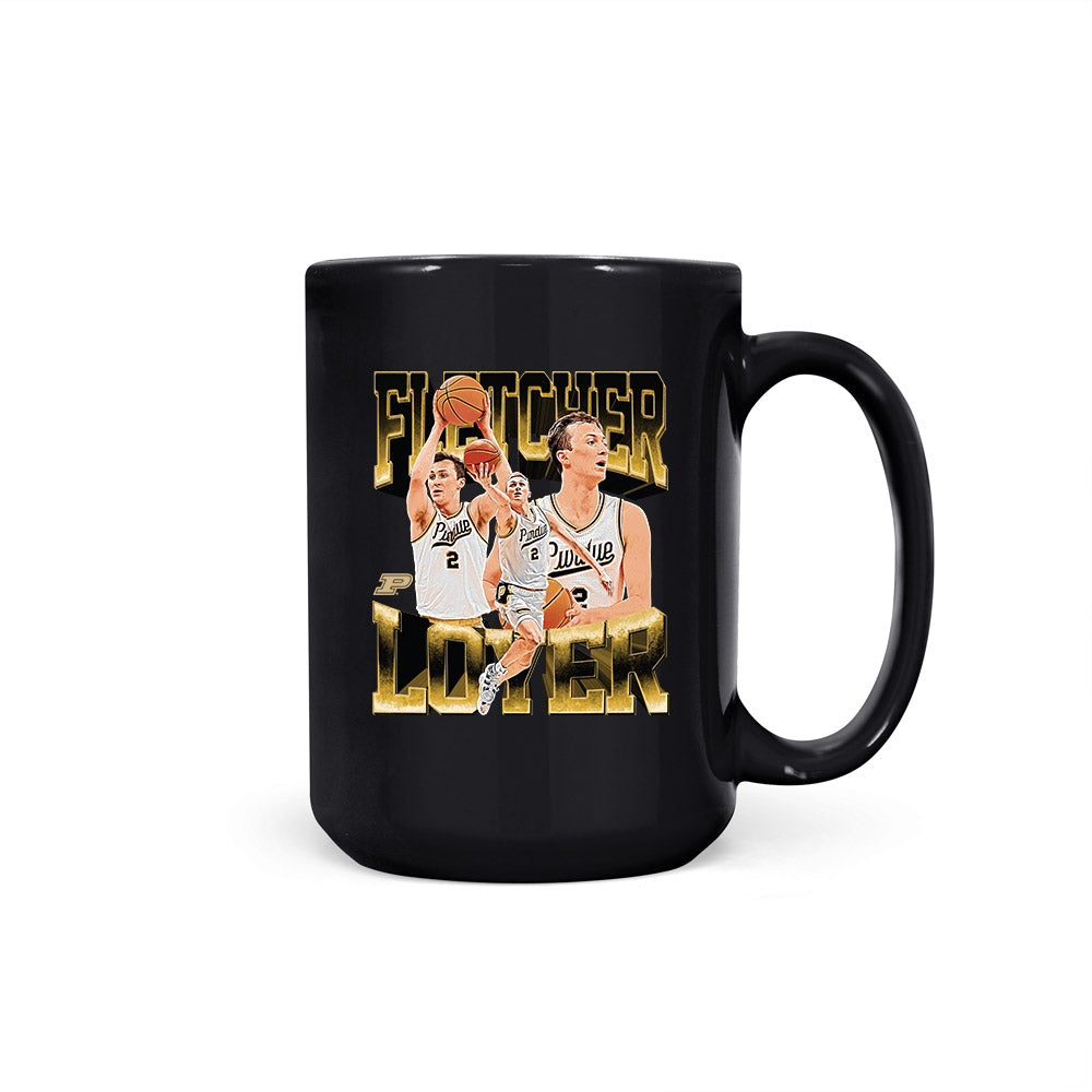 Purdue - NCAA Men's Basketball : Fletcher Loyer - Collage Coffee Mug-0