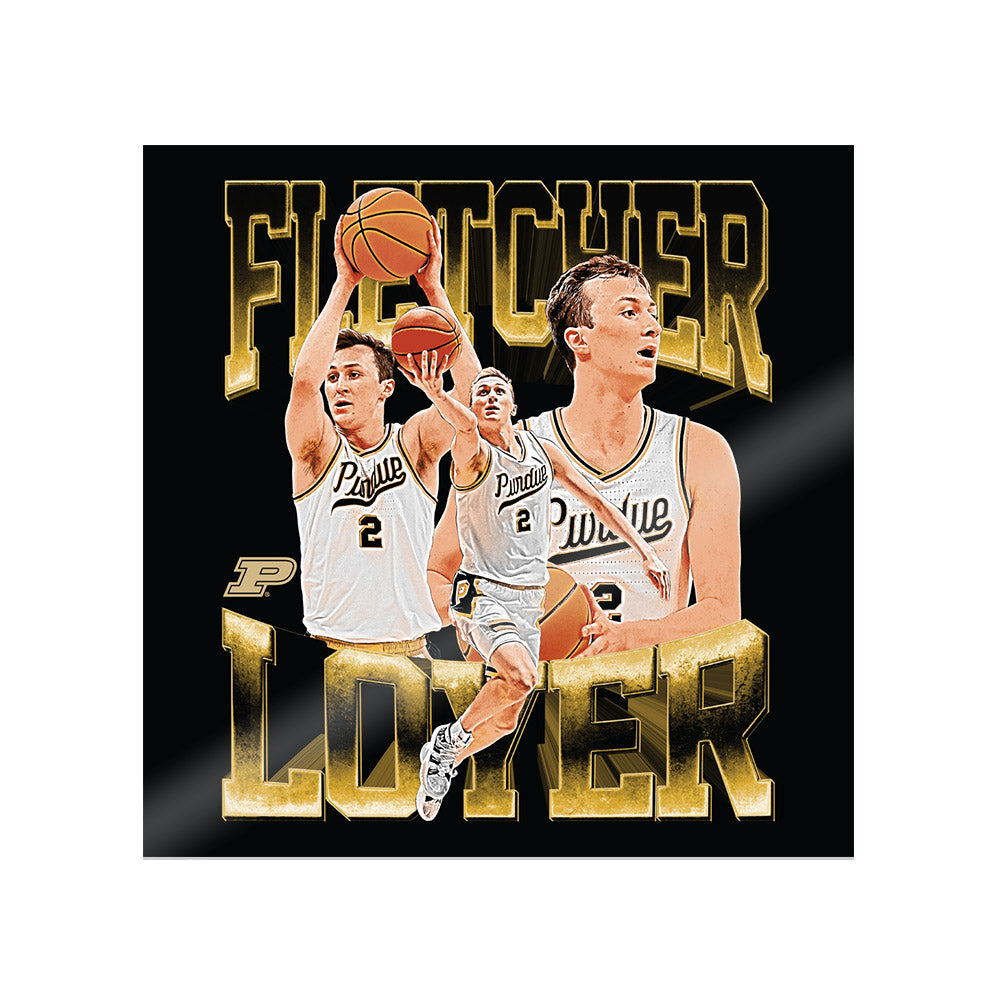 Purdue - NCAA Men's Basketball : Fletcher Loyer - Collage Sticker-0