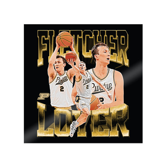 Purdue - NCAA Men's Basketball : Fletcher Loyer - Collage Sticker-0