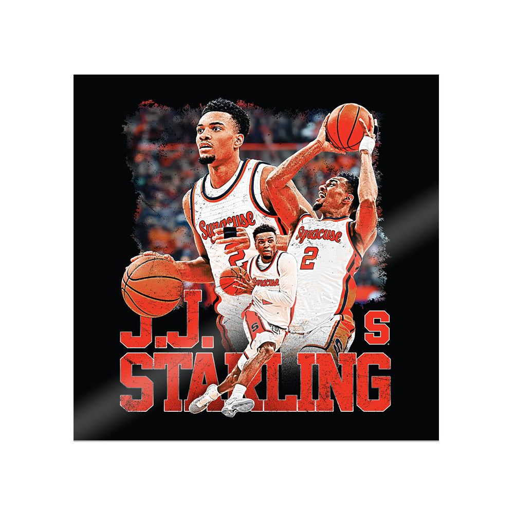 Syracuse - NCAA Men's Basketball : JJ Starling - Collage Sticker-0