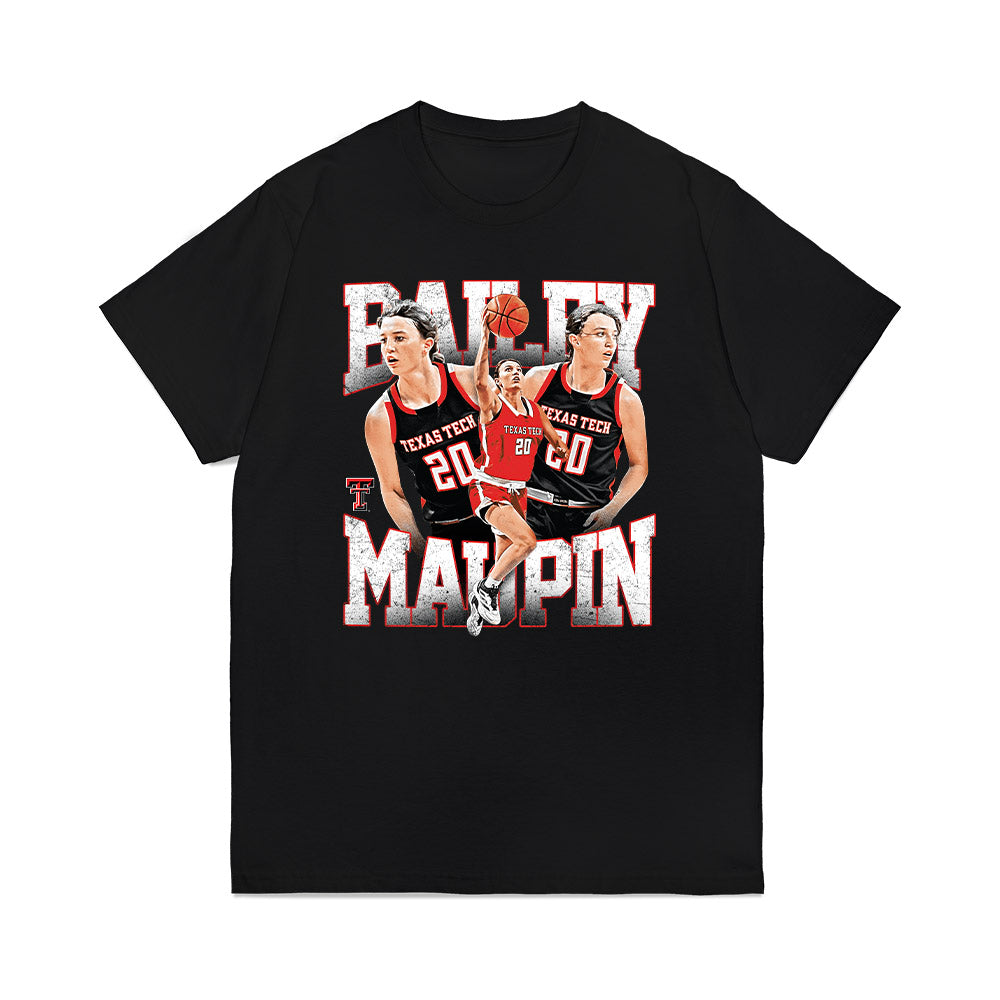 Texas Tech - NCAA Women's Basketball : Bailey Maupin - Collage Premium T-Shirt-0