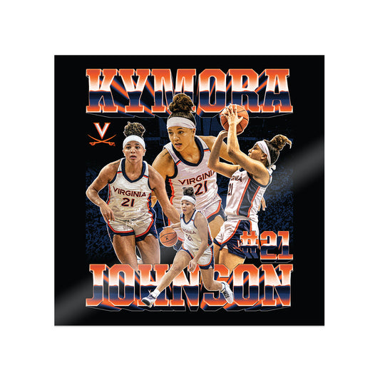 Virginia - NCAA Women's Basketball : Kymora Johnson - Collage Sticker-0