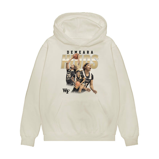 Wake Forest - NCAA Women's Basketball : Demeara Hinds - Collage Premium Hooded Sweatshirt-0