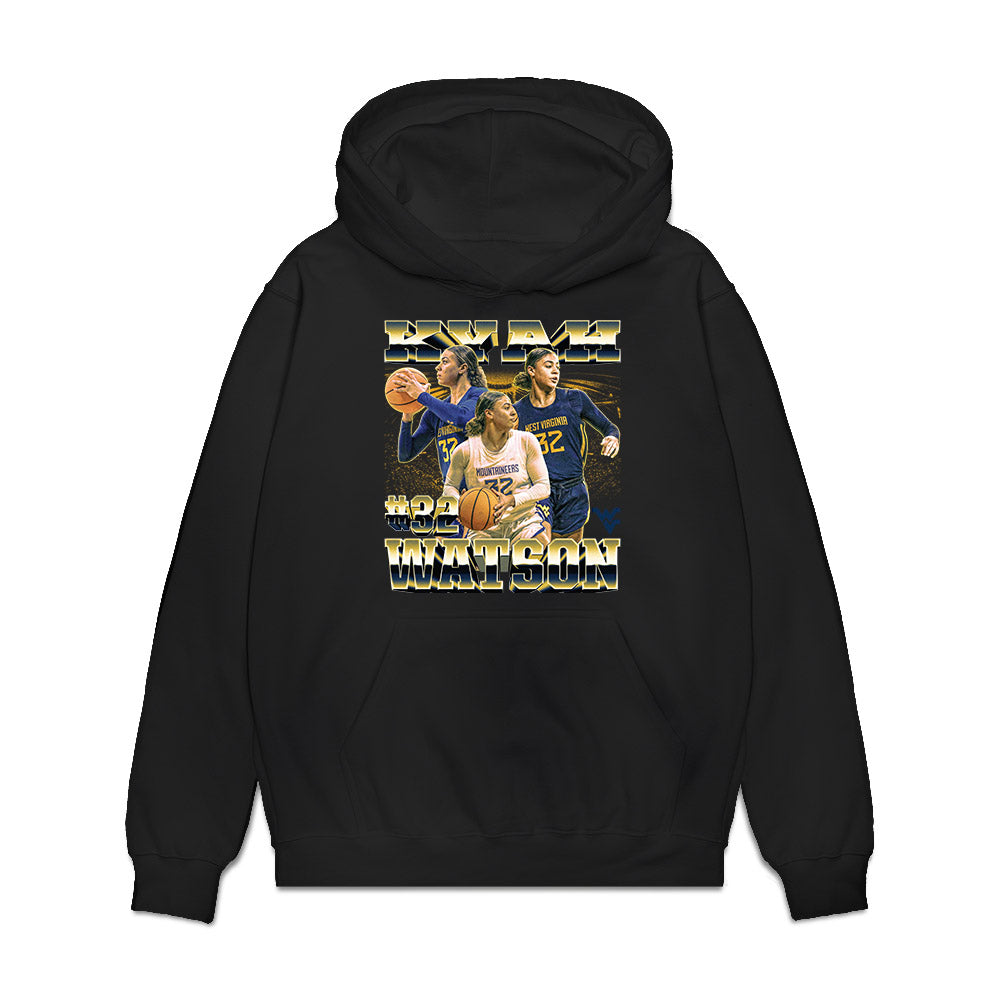 West Virginia - NCAA Women's Basketball : Riley Makalusky - Collage Premium Hooded Sweatshirt-0