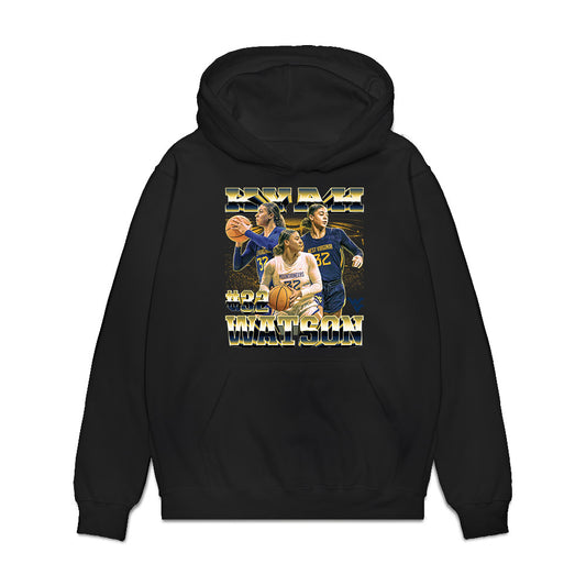 West Virginia - NCAA Women's Basketball : Riley Makalusky - Collage Premium Hooded Sweatshirt-0