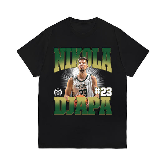 Colorado State - NCAA Men's Basketball : Nikola Djapa - Comfort Colors T-Shirt-0