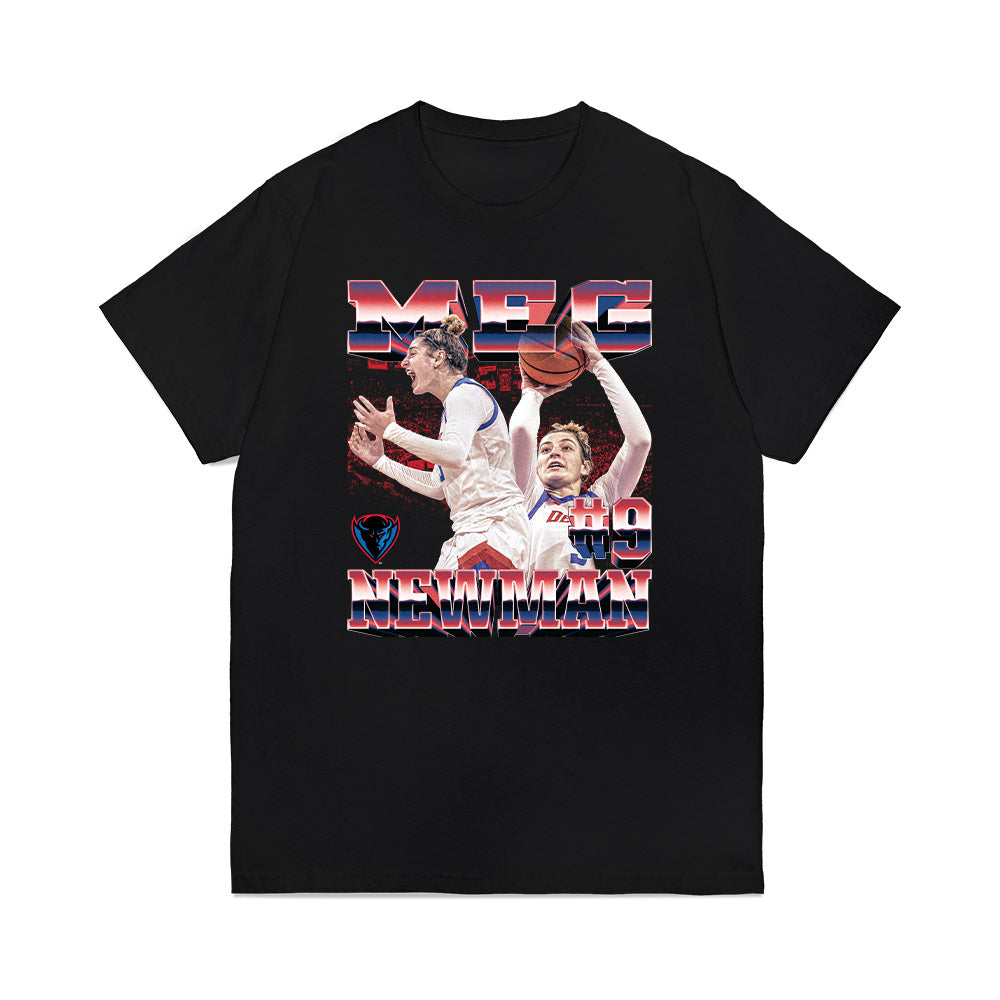 DePaul - NCAA Women's Basketball : Meg Newman - Collage Premium T-Shirt-0
