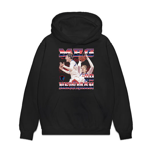 DePaul - NCAA Women's Basketball : Meg Newman - Collage Premium Hooded Sweatshirt-0