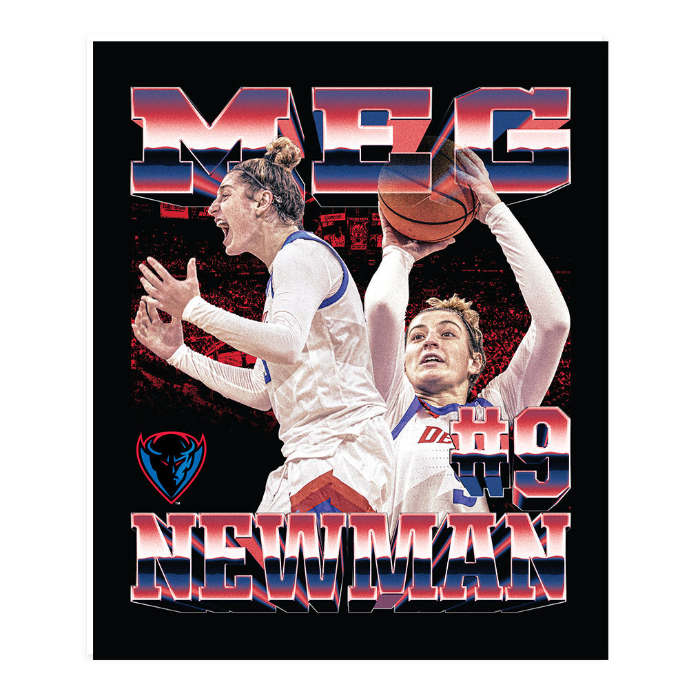 DePaul - NCAA Women's Basketball : Meg Newman - Collage Poster 20x24-0