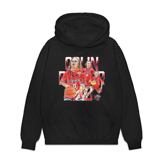 Liberty - NCAA Men's Basketball : Colin Porter - Collage Premium Hooded Sweatshirt-0
