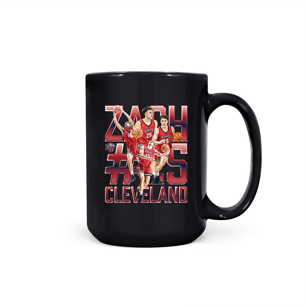 Liberty - NCAA Men's Basketball : Zach Cleveland - Collage Coffee Mug-0