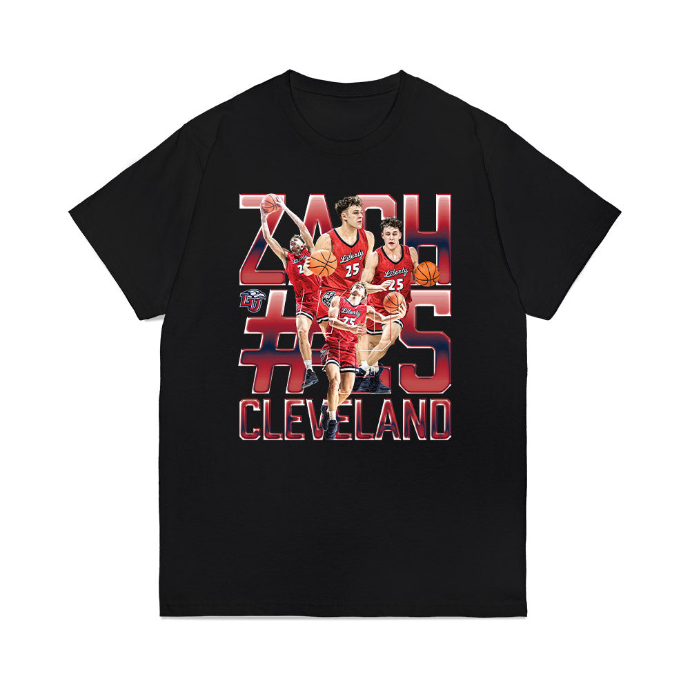 Liberty - NCAA Men's Basketball : Zach Cleveland - Collage Premium T-Shirt-0
