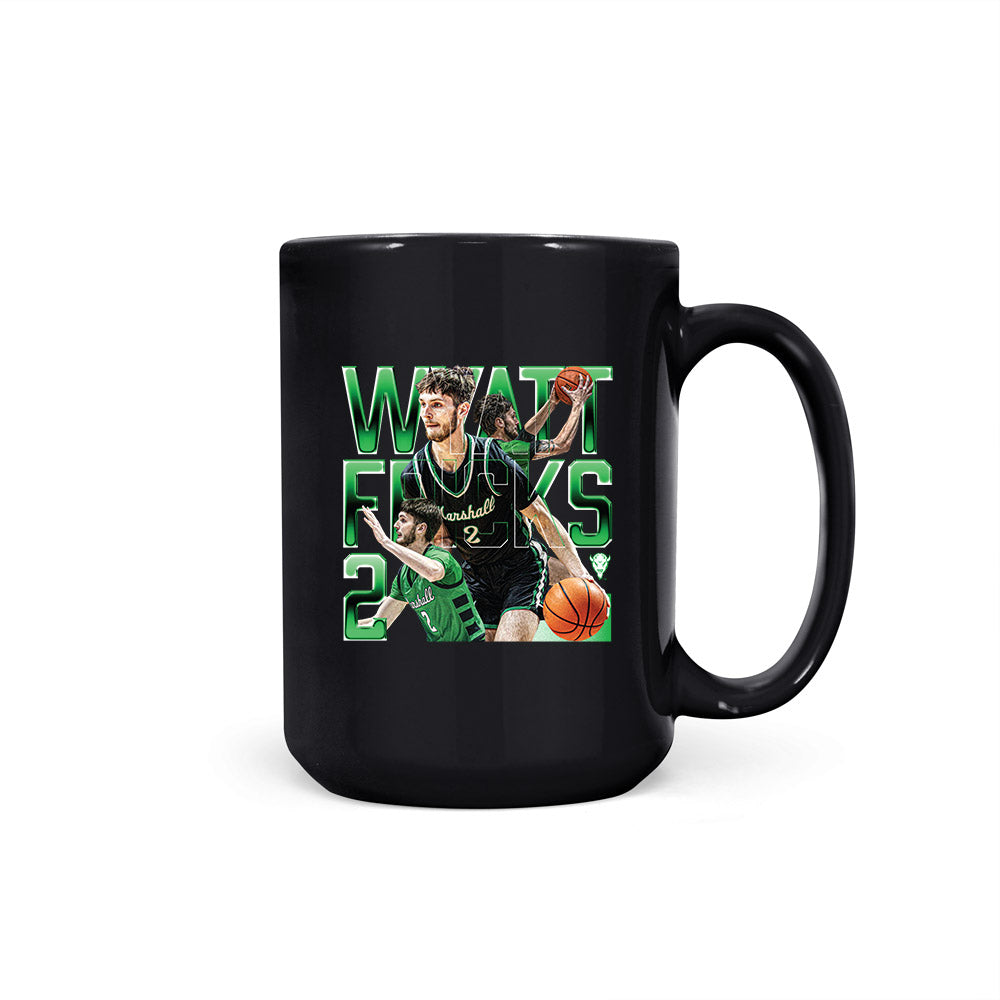 Marshall - NCAA Men's Basketball : Wyatt Fricks - Collage Coffee Mug-0