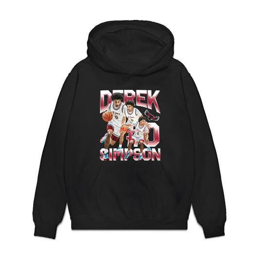 St. Joe's - NCAA Men's Basketball : Derek Simpson - Collage Premium Hooded Sweatshirt-0