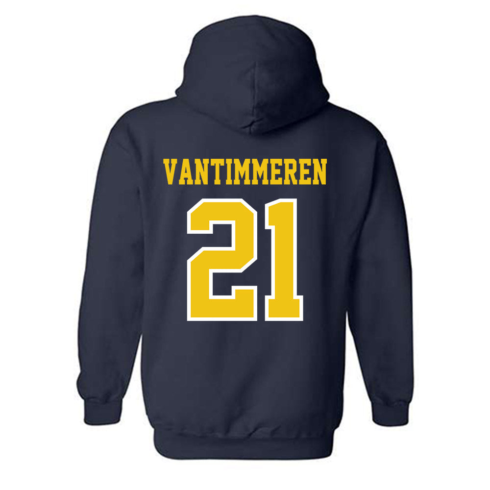 Michigan - NCAA Women's Basketball : Ally VanTimmeren - Classic Shersey Hooded Sweatshirt-1