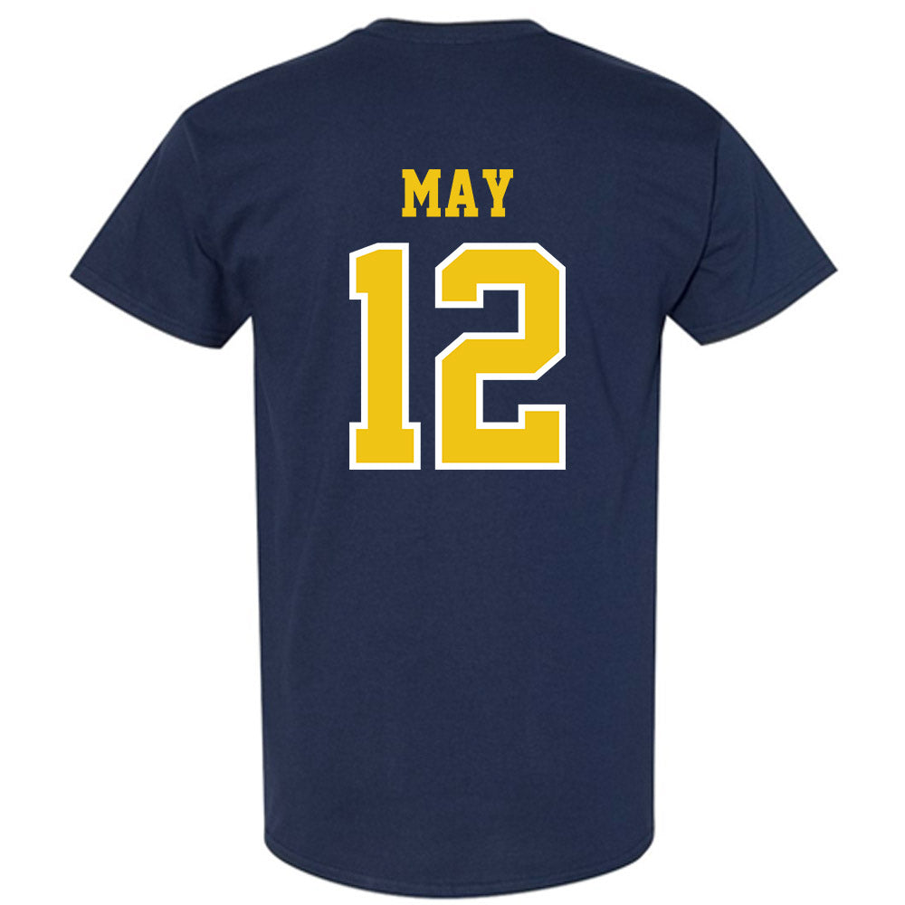 Michigan - NCAA Men's Basketball : Charlie May - Classic Shersey T-Shirt-1