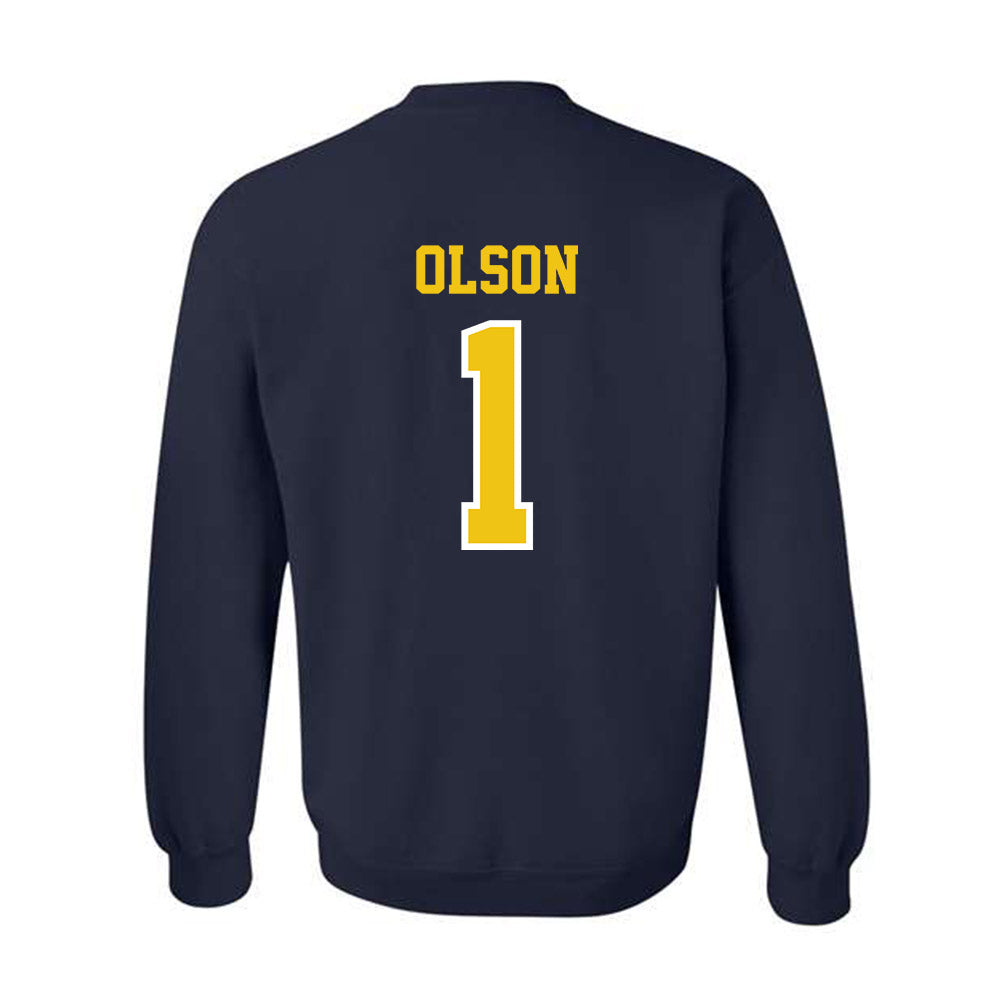 Michigan - NCAA Women's Basketball : Olivia Olson - Classic Shersey Crewneck Sweatshirt-1