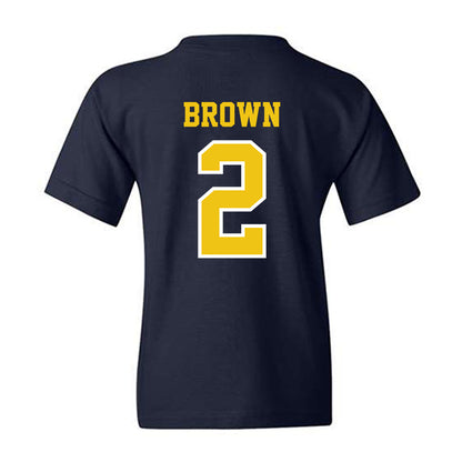 Michigan - NCAA Women's Basketball : Macy Brown - Classic Shersey Youth T-Shirt-1