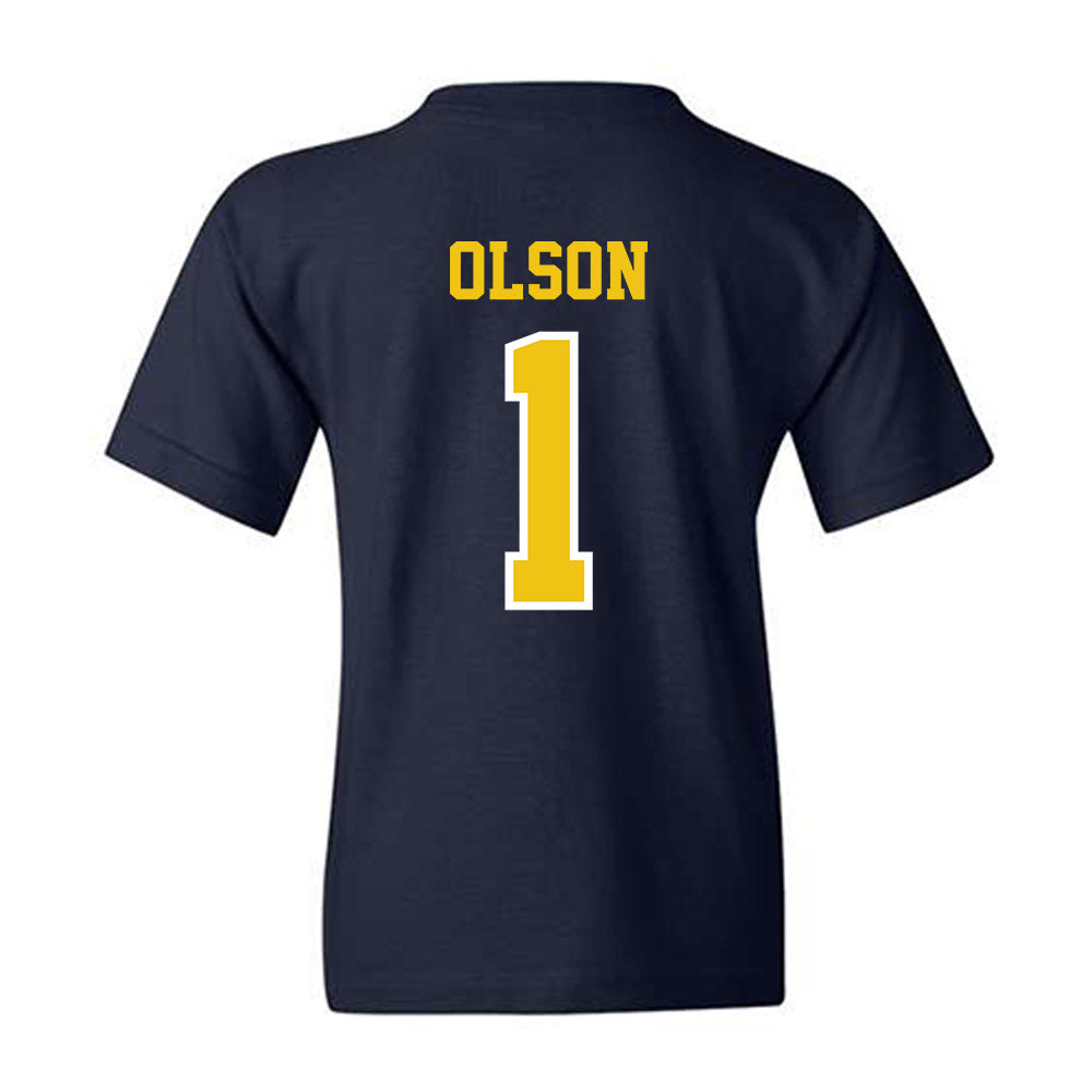 Michigan - NCAA Women's Basketball : Olivia Olson - Classic Shersey Youth T-Shirt-1