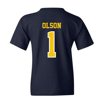 Michigan - NCAA Women's Basketball : Olivia Olson - Classic Shersey Youth T-Shirt-1