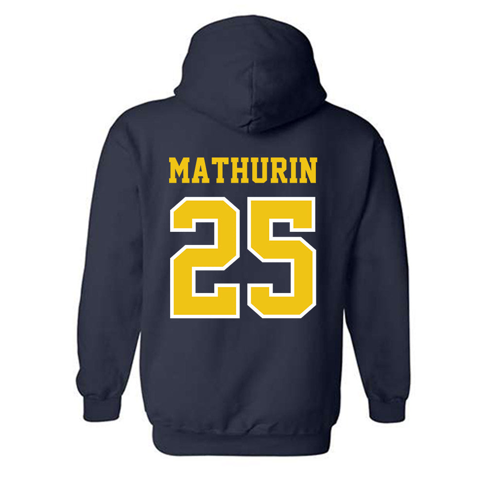 Michigan - NCAA Women's Basketball : McKenzie Mathurin - Classic Shersey Hooded Sweatshirt-1