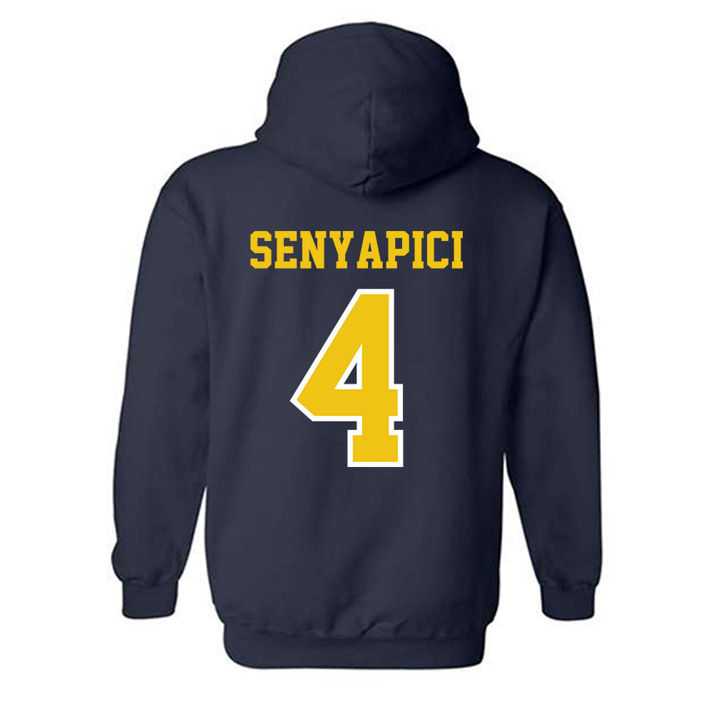 Michigan - NCAA Women's Volleyball : Ece Senyapici - Classic Shersey Hooded Sweatshirt-1