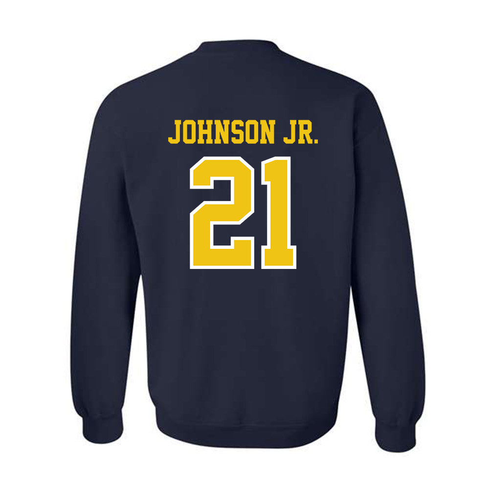 Michigan - NCAA Men's Basketball : Morez Johnson Jr. - Classic Shersey Crewneck Sweatshirt-1