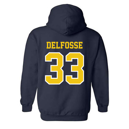 Michigan - NCAA Women's Basketball : Te'Yala Delfosse - Classic Shersey Hooded Sweatshirt-1