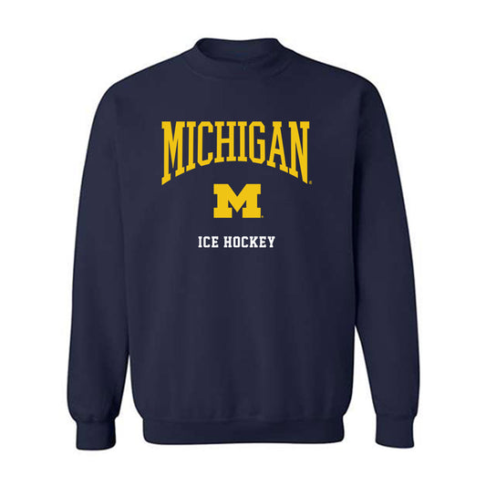 Michigan - NCAA Men's Ice Hockey : Grant Neuhardt - Classic Shersey Crewneck Sweatshirt-0