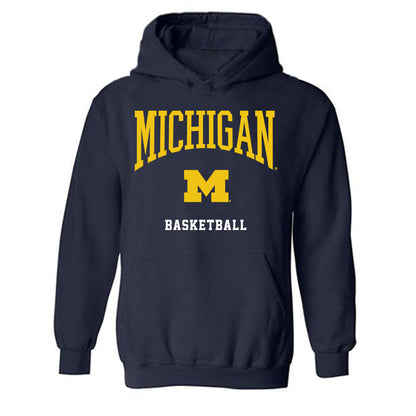 Michigan - NCAA Men's Basketball : Morez Johnson Jr. - Classic Shersey Hooded Sweatshirt-0