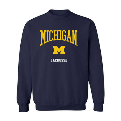 Michigan - NCAA Women's Lacrosse : Emma Bradbury - Classic Shersey Crewneck Sweatshirt-0