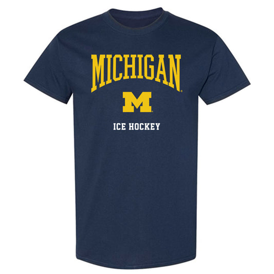 Michigan - NCAA Men's Ice Hockey : Hunter Hady - Classic Shersey T-Shirt-0