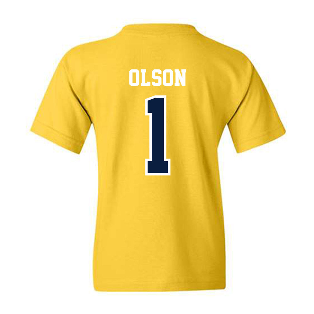 Michigan - NCAA Women's Basketball : Olivia Olson - Classic Shersey Youth T-Shirt-1
