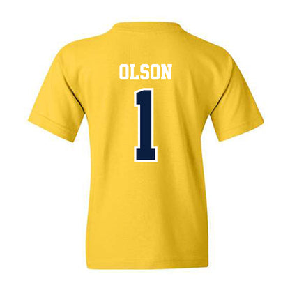 Michigan - NCAA Women's Basketball : Olivia Olson - Classic Shersey Youth T-Shirt-1