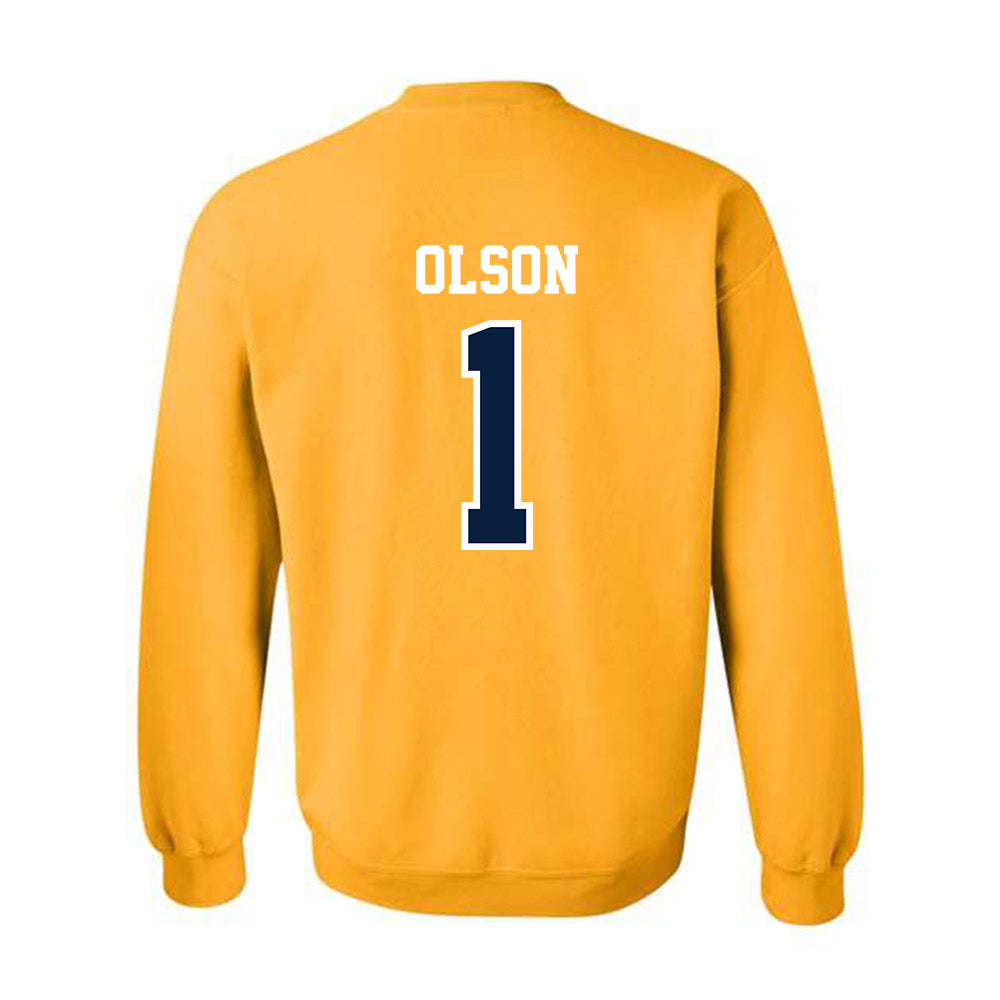 Michigan - NCAA Women's Basketball : Olivia Olson - Classic Shersey Crewneck Sweatshirt-1