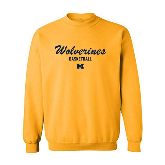 Michigan - NCAA Men's Basketball : Nimari Burnett - Classic Shersey Crewneck Sweatshirt-0