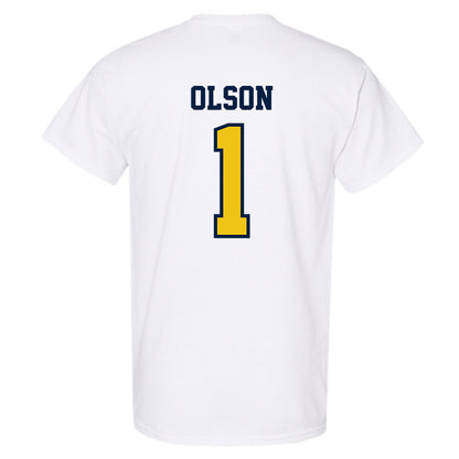 Michigan - NCAA Women's Basketball : Olivia Olson - Classic Shersey T-Shirt-1