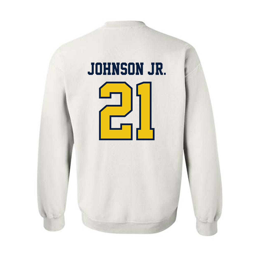 Michigan - NCAA Men's Basketball : Morez Johnson Jr. - Classic Shersey Crewneck Sweatshirt-1