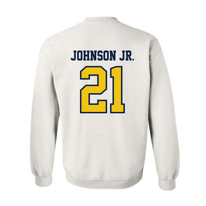 Michigan - NCAA Men's Basketball : Morez Johnson Jr. - Classic Shersey Crewneck Sweatshirt-1