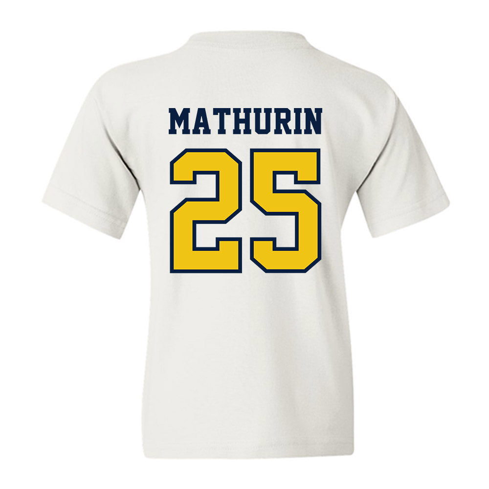 Michigan - NCAA Women's Basketball : McKenzie Mathurin - Classic Shersey Youth T-Shirt-1