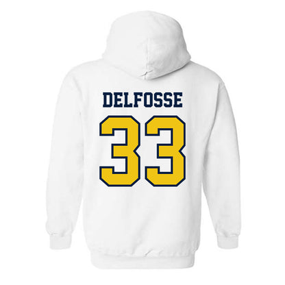 Michigan - NCAA Women's Basketball : Te'Yala Delfosse - Classic Shersey Hooded Sweatshirt-1