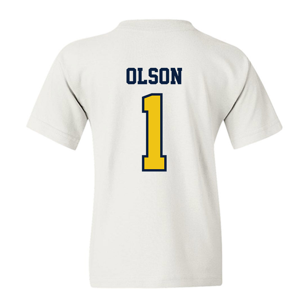Michigan - NCAA Women's Basketball : Olivia Olson - Classic Shersey Youth T-Shirt-1