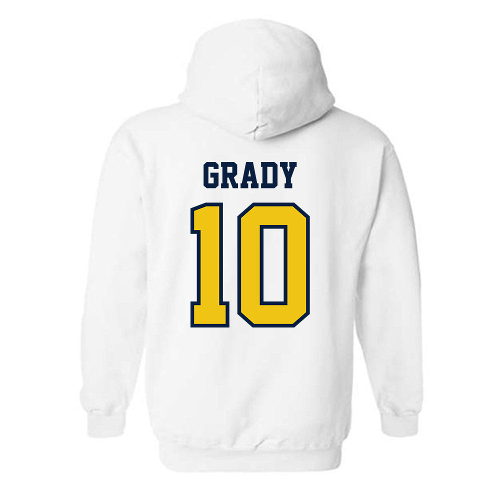 Michigan - NCAA Men's Basketball : Winters Grady - Classic Shersey Hooded Sweatshirt-1
