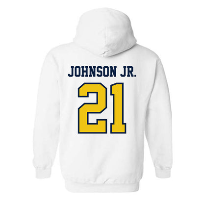 Michigan - NCAA Men's Basketball : Morez Johnson Jr. - Classic Shersey Hooded Sweatshirt-1