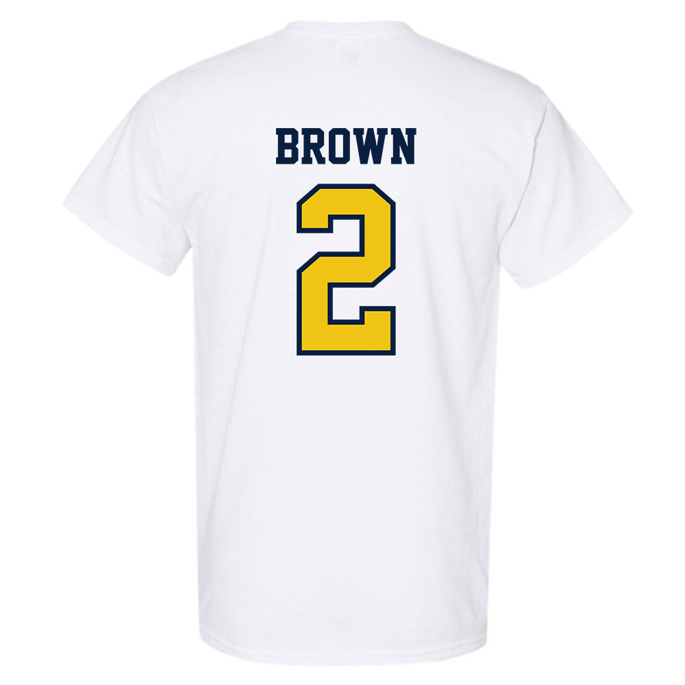 Michigan - NCAA Women's Basketball : Macy Brown - Classic Shersey T-Shirt-1