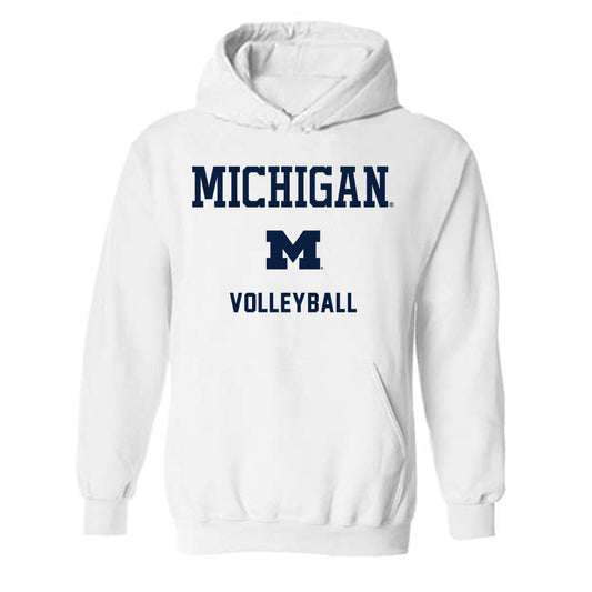 Michigan - NCAA Women's Volleyball : Ece Senyapici - Classic Shersey Hooded Sweatshirt-0