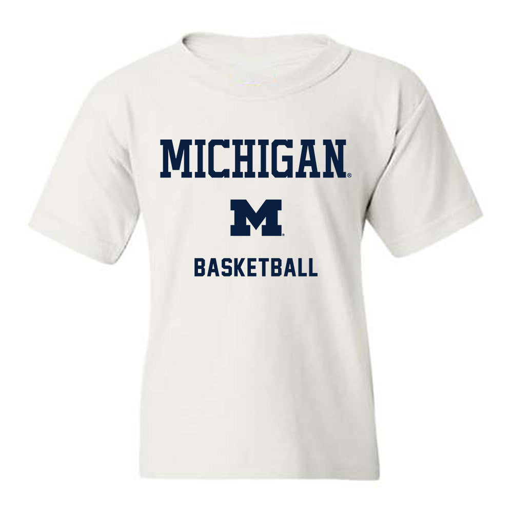 Michigan - NCAA Men's Basketball : Morez Johnson Jr. - Classic Shersey Youth T-Shirt-0
